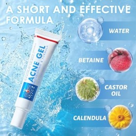 30g Peaux purifiant Crème Visage,Crème Apaisante,Formule Soin gel,Affine le grain de Peau,Pour une peau plus nette et équilib