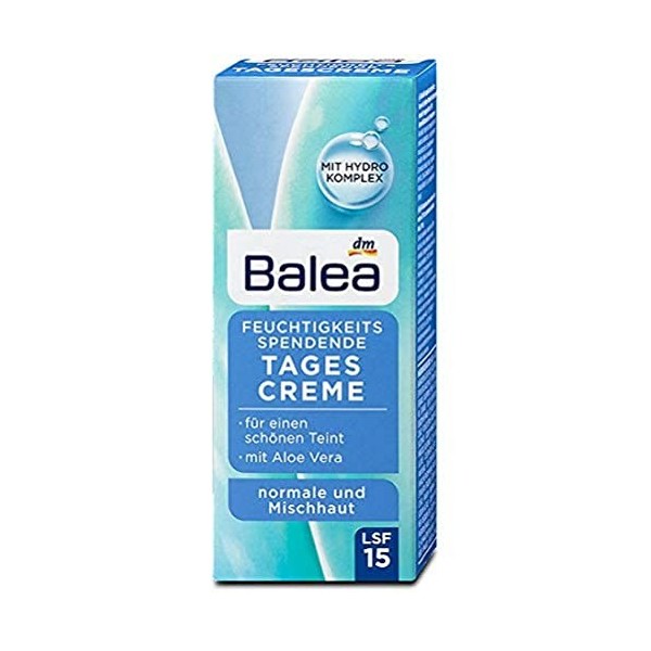 Balea Crème de jour hydratante SPF 15 50 g