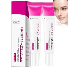 Alpha Arbutin Arbutin 7% Crème, Creme Eclaircissante Peau Noir Puissant, Creme Eclaircissante Visage, Reduce Tache De Rousseu...