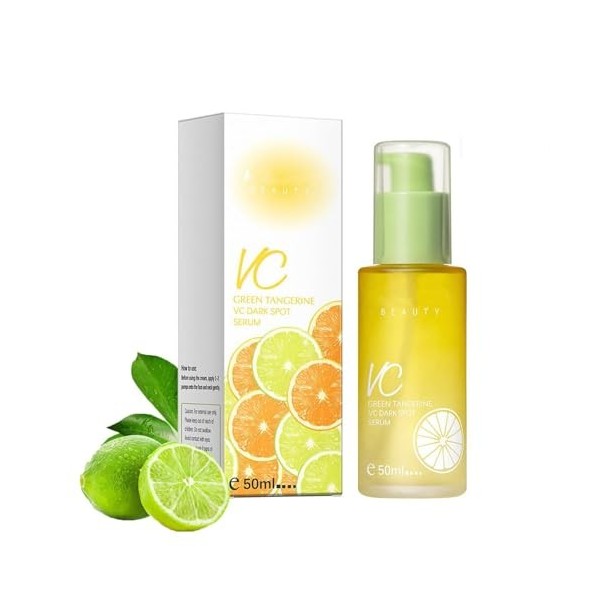 Green Tangerine Sérum à la vitamine C Dark Spot Sérum, sérum anti-taches sombres et sérum éclaircissant, sérum à la vitamine 