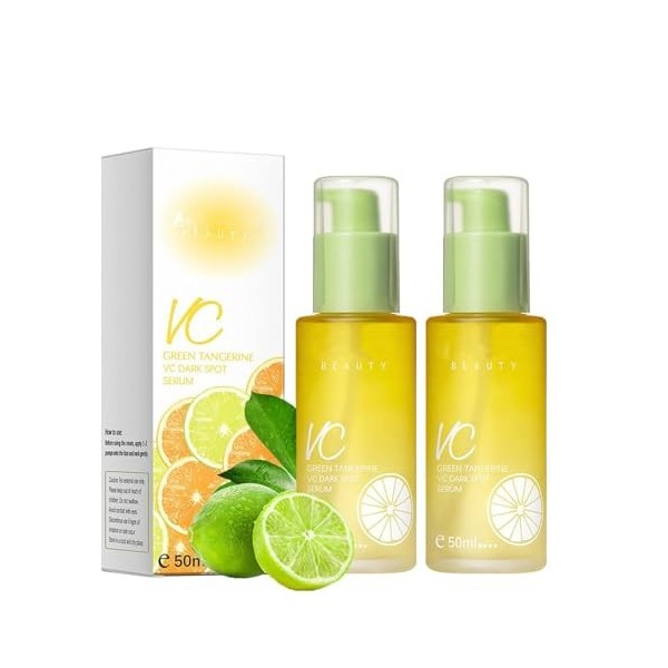 Green Tangerine Sérum à la vitamine C Dark Spot Sérum, sérum anti-taches sombres et sérum éclaircissant, sérum à la vitamine ...