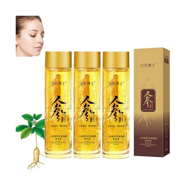 Essence de polypeptide dor de ginseng anti-âge, sérum anti-rides au ginseng, extrait de ginseng, essence anti-rides, rafferm