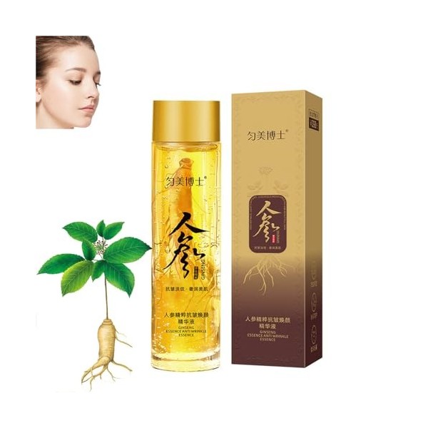 Essence de polypeptide dor de ginseng anti-âge, sérum anti-rides au ginseng, extrait de ginseng, essence anti-rides, rafferm