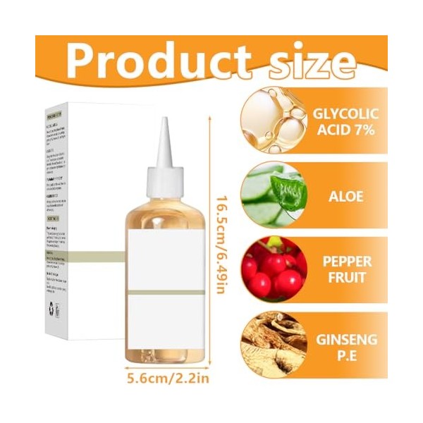 OIXYAZ The Glycolic Acid 7% Exfoliating Toner,Garder la Peau Humide, Sérum Exfoliant pour le Visage,Exfoliation Faciale Astri