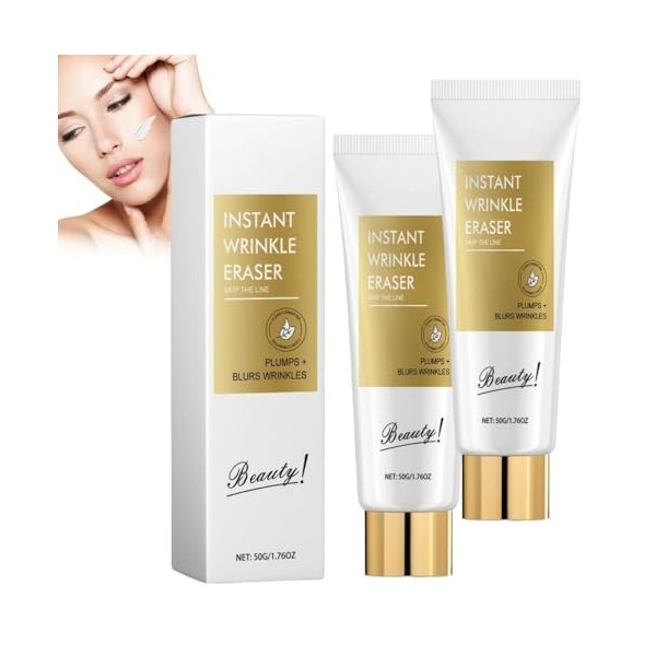 Skips the Line Crème Effaceur De Rides Instantané, Skin Paris Creme Instant, Sérum Anti-Rides Lotion Raffermissante, Crème D ...