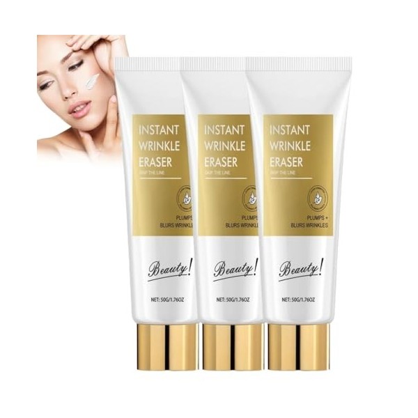 Skips the Line Crème Effaceur De Rides Instantané, Skin Paris Creme Instant, Sérum Anti-Rides Lotion Raffermissante, Crème D ...