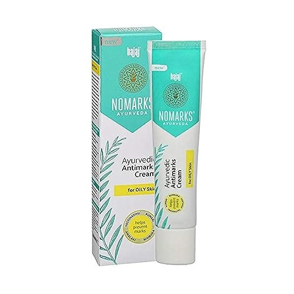 Bajaj Nomarks For oily Skin For Pimple - Mark Free Glowing Fairness with Emblica Aloe & Lemon