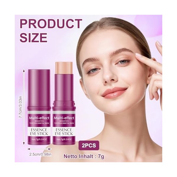 2 Pièces Calcium Volume Multi Balm, Korean Collagen Moisturing Stick, Soin Coréen Visage En Stick, Anti-Âge, Réduit Les Cerne