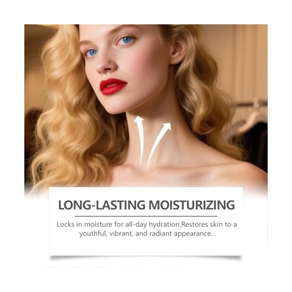 Creme Lifting Immediat Visage et Cou,Diluer fine ride Lifting Cream,Creme Liftante Instantanée,Resserrer la peau et Réduire R...