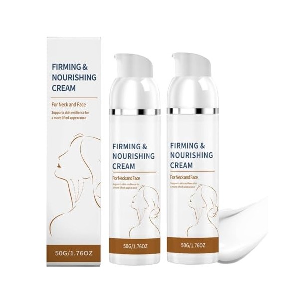 Creme Lifting Immediat Visage et Cou,Diluer fine ride Lifting Cream,Creme Liftante Instantanée,Resserrer la peau et Réduire R...