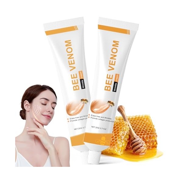 2PCS Crème Hydratante pour Visage et le Cou,Resserrer la peau et Réduire Rides et Ridules