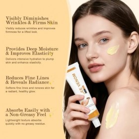2PCS Crème Hydratante pour Visage et le Cou,Resserrer la peau et Réduire Rides et Ridules