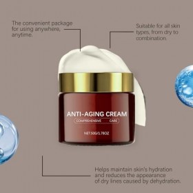 Crème visage anti-âge au rétinol, crème anti-rides au rétinol pour raffermir et réparer la peau, réduit les rides et ridules,...