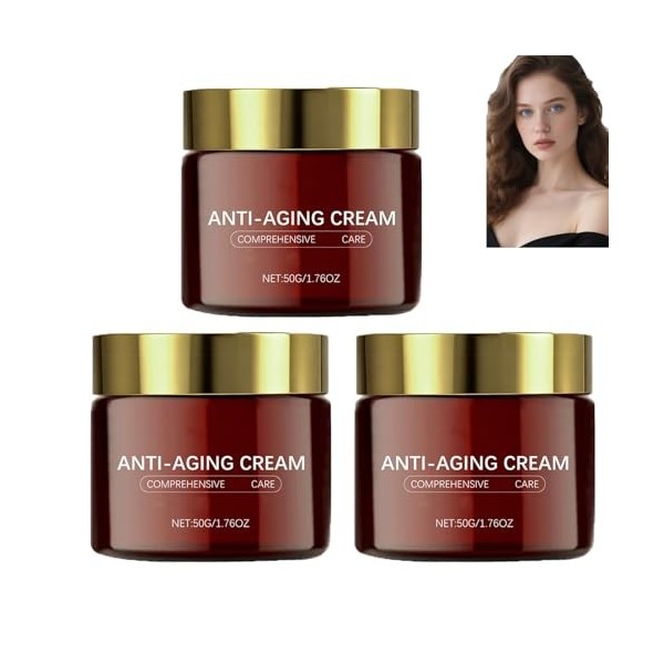 Crème visage anti-âge au rétinol, crème anti-rides au rétinol pour raffermir et réparer la peau, réduit les rides et ridules,...