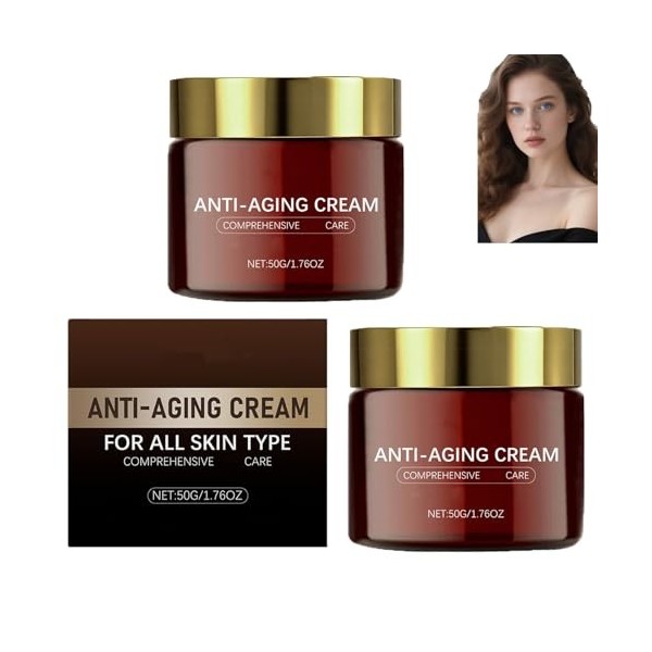 Crème visage anti-âge au rétinol, crème anti-rides au rétinol pour raffermir et réparer la peau, réduit les rides et ridules,...