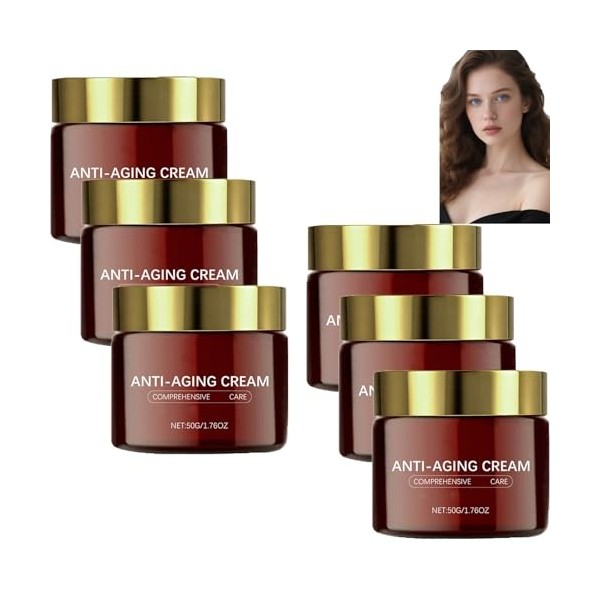 Crème visage anti-âge au rétinol, crème anti-rides au rétinol pour raffermir et réparer la peau, réduit les rides et ridules,...