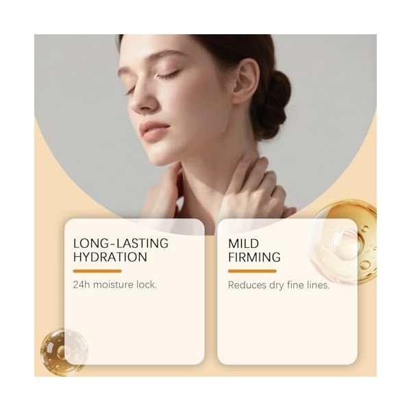 Crème hydratante pour le visage, soin doux et apaisant pour le visage et le corps, améliore laspect des peaux rugueuses, nou ...