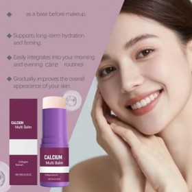 Baume multi-usages au calcium en stick - Baume volumisant au calcium, stic/k hydratant au collagène coréen, s/tick hydratant ...