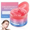 100g Collagen Jelly Cream,Hydratation Longue Durée Creme Collagene Visage,Crème De Gelée De Collagène,Réduit Les Ridules Et L