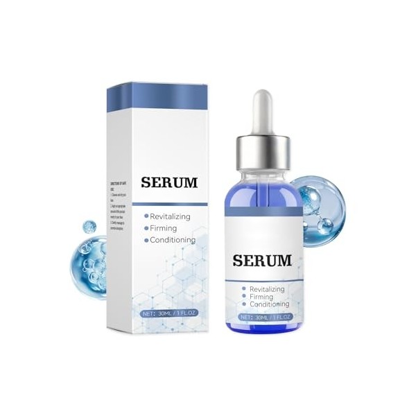Sérum Multi-Peptides + Peptides de Cuivre 1%, Copper peptide serum, sérum visage anti-âge raffermissant, Promote Collagenand 