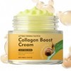 Crème visage collagène escargot, Crème blanchissante collagène escargot, 𝐒nail 𝐂𝐨llagen nettoyage profond blanchiment 𝐂ream, 