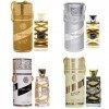 Lot de 4 Parfum Oud Mood Gold, Elixir, Musk Mood et Reminiscence 100 ML Parfum Unisex Attar Halal Oudh Arabe Musc Homme Eau d