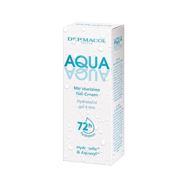Dermacol Aqua Aqua Gel hydratant - hydratant léger et rafraîchissant pour une peau douce et éclatante. Idéal pour tous les ty