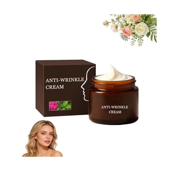 Luxeveria - Crème anti-rides au rétinol - Réduit les ridules, restaure lélasticité - Crème hydratante raffermissante et lift ...