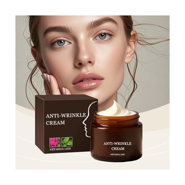 Luxeveria - Crème anti-rides au rétinol - Réduit les ridules, restaure lélasticité - Crème hydratante raffermissante et lift ...