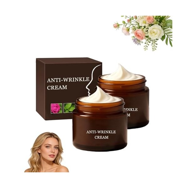 Luxeveria - Crème anti-rides au rétinol - Réduit les ridules, restaure lélasticité - Crème hydratante raffermissante et lift ...