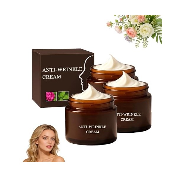 Luxeveria - Crème anti-rides au rétinol - Réduit les ridules, restaure lélasticité - Crème hydratante raffermissante et lift ...