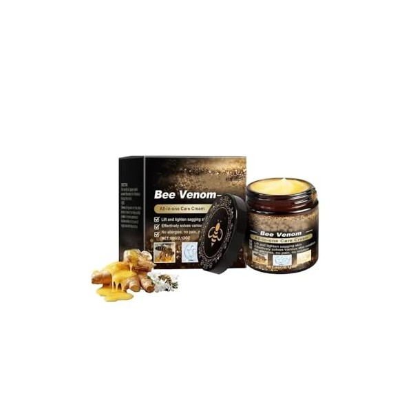 AllyBee Crème de soin pour la peau dabeille, crème de régénération de la peau avec venin dabeille 1 pièce Crème Jour et Nuit