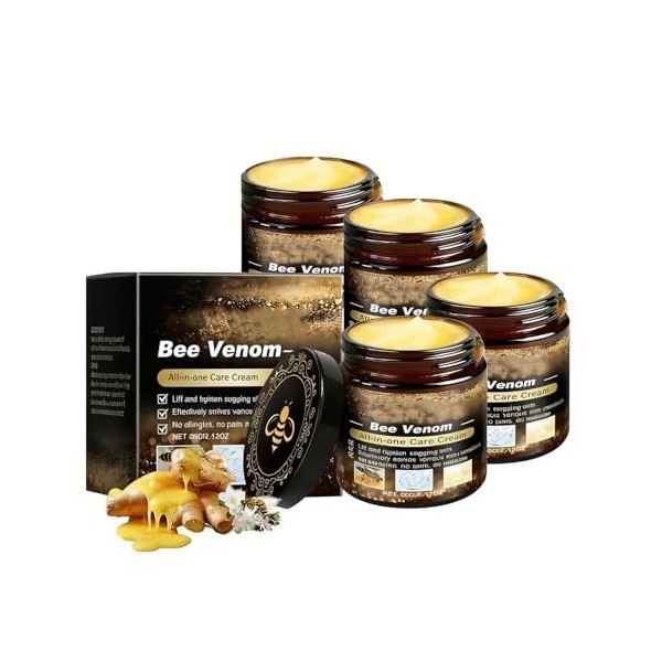 AllyBee Crème de soin pour la peau dabeille, crème de régénération de la peau avec venin dabeille 1 pièce Crème Jour et Nuit
