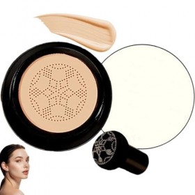 Mushroom Head CC Creme,Fond De Teint Couvrant Imperfections, Air Cushion BB Cream,Tête De Champignon Air Cushion CC Cream,Cor...