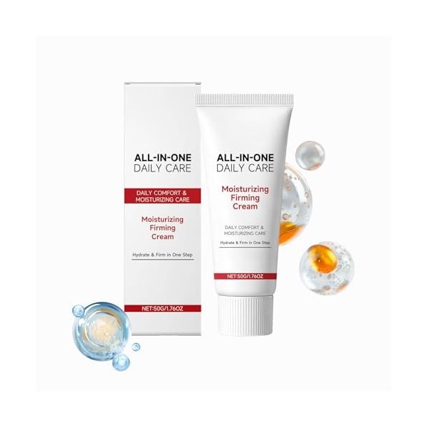 ﻿Crème Visage Anti-âGe Et Anti-Rides, Crème Anti Rides Puissante Immédiate, Crème hydratante quotidienne avec Centella Asiat...