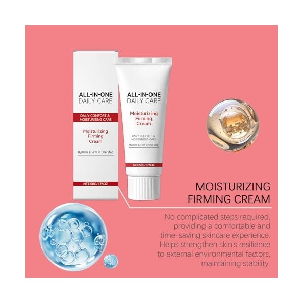 ﻿Crème Visage Anti-âGe Et Anti-Rides, Crème Anti Rides Puissante Immédiate, Crème hydratante quotidienne avec Centella Asiat...