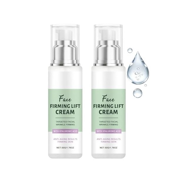 Face Firming Lift Cream, Crème Raffermissante pour le Visage et le Corps, Crème Hydratante pour le Visage pour Peaux Matures,...