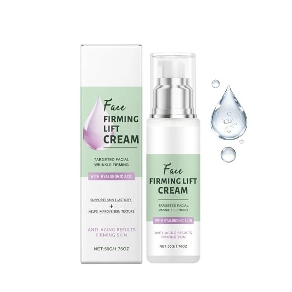 Face Firming Lift Cream, Crème Raffermissante pour le Visage et le Corps, Crème Hydratante pour le Visage pour Peaux Matures,...