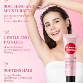 Crème Dépilatoire, 100g Crème Dépilation Pour Femmes, Gel Dépilatoire Jambes, Pour Les Peaux Sensibles Ou épilées, épilation