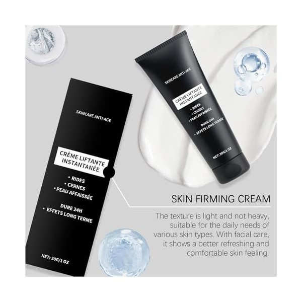Anti Ride Instantané, Crème Lifting Instantanée Pour Le Visage, Anti Rides Puissant Immediat, Combleur De Rides Immediat, Lif...