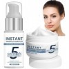 2PC Ensemble De Soins Anti-Rides 5 Secondes Au Rétinol,Combleur De Ridés Immediat,Creme Liftante Anti Rides Instantané,Creme 