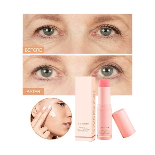 Baume Anti-âge Anti-Rides Coréen, Baume Rebondissant, Baumé Antis-Rides, Wrinkle Power, Bâton De Baumé Hydratant Au Collagène...