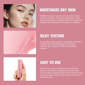 Stick Hydratant Visage et Lèvres, Soin Anti-Sécheresse pour Zones Sèches, Booster d’Hydratation Lissant – Idéal pour Extérieu