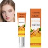 Crème visage au curcuma - Formule nourrissante pour un teint éclatant, soin quotidien hydratant et lumineux, douce et légère,...