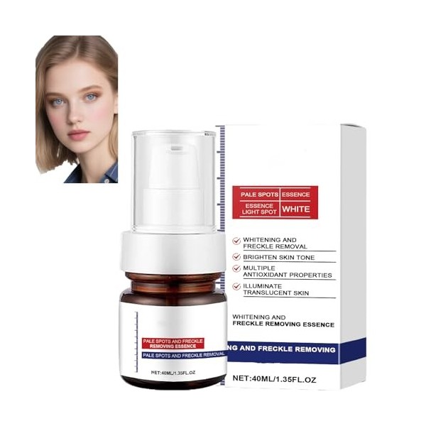 Essence pour le visage contre les taches de rousseur, élimine les taches brunes, antioxydante, illumine le teint, convient à ...