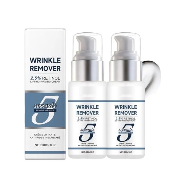 Creme Liftante Anti Rides Instantané 5 Secondes, Wrinkle Power Filling Effet Immédiat, Anti Rides Puissant Immediat, Creme An...