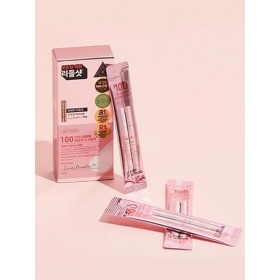 VT COSMETICS Collagène Reedle Shot, Lot de 10 Sticks Monodose 2 ml, Sérum Visage Hydratant avec Centella Asiatica, Rose