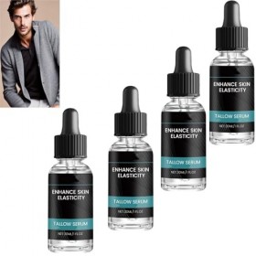 Sérum de suif de bœuf pour hommes - Sérum anti-rides et booster lélasticité, hydratant en profondeur, améliore lélasticité C...