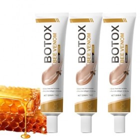 Teegxddy 3 Pièces Crèmes Hydratantes Anti-âge,anti-rides à base de venin dabeille,Améliore lélasticité de la Peau,Formule D