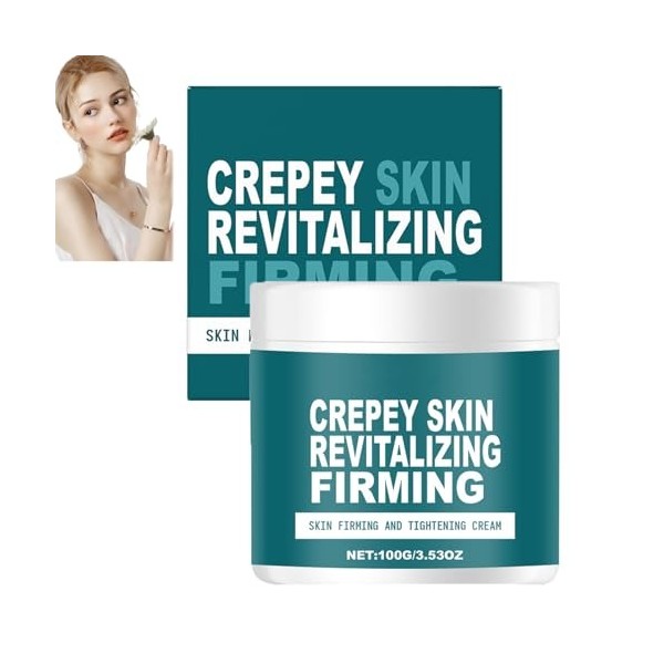 Crème réparatrice pour la peau crépue,hydratante et raffermissante pour le visage et le corps, raffermit la peau relâchée, ré...